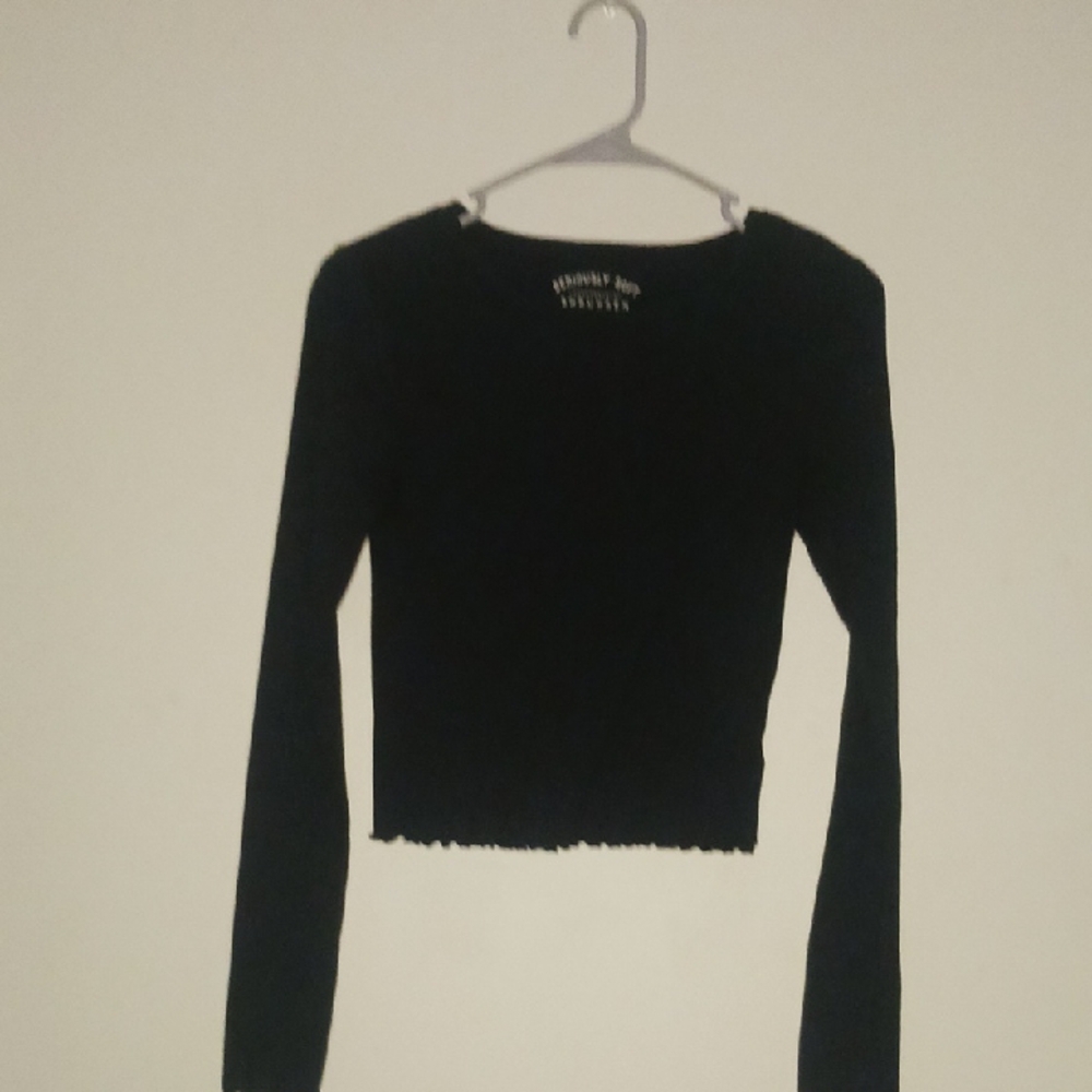 Black Long Sleeve Top